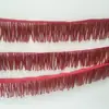 Accesorios de abalorios hechos a mano de alta resistencia, ultra densos de 4 cm para manualidades, tubos de cuentas, borlas, flecos verdes y rojos, encaje para ropa