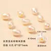 Perlas de agua dulce naturales de Zhuji, perlas casi redondas perforadas para bisutería DIY, materiales para pulseras y collares, perlas sueltas