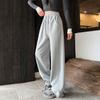 Calça Banana Azul Marinho para Mulheres, Tamanho Petite, Cintura Alta, Corte Justo, Caimento Fluido, Esportiva, Calça de Perna Larga, Novo Modelo Primavera e Outono 2026