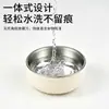 Novo prato de aço inoxidável 304 para crianças aprendendo a comer, prato de alimentação de silicone, anti-queimaduras, prato redondo especial para bebês, louças infantis