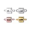 Prata S925 Banhada a Ouro com Atracção Magnética Pulseira Pulseira de Casal Fivela Acessórios de Joias DIY Feitos à Mão Fivela Magnética