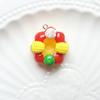 Colgante creativo de resina con forma de anillo para pastel, con forma de comida, para hacer tu propio colgante de cadena para teléfono móvil, modelo de adorno, material decorativo, accesorios.
