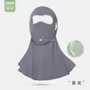 Máscara Facial de Seda Gelada 3D Anti-Manchas de Verão Ruiya para Proteção UV e Cobertura de Pescoço para Ciclismo