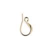 Cobre Galvanizado en Oro Real de 18K Gancho para Oreja en Forma de S Gancho para Arete Semiterminado Aretes Hechos a Mano Aretes DIY Accesorios de Joyería