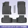 Alfombrillas de Suelo para Coche 3D para Todo Clima de TPE para Infiniti Q50 2014-2017