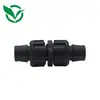 Cinta de riego por goteo de 16 22 mm tuerca doble de bloqueo conector recto campo agrícola huerto riego accesorios de riego por goteo conector de tuerca doble de bloqueo