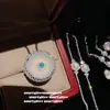 Pulsera de Gema con Forma de Huevo de Calcedonia Blanca Congelada de Lichi Nuevo Estilo Chino Flor Ratán Calabaza Calcedonia Collar Anillo
