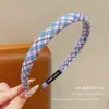 Diadema Cuadros de Colores para Niñas, Antideslizante y Suave con el Cabello, Adecuada para el Uso Diario por Niños Pequeños