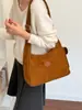 Bolso bandolera de gran capacidad para mujer para otoño e invierno, nuevo bolso de hombro retro versátil de lana 2026