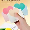 Tarjeta de felicitación 3D con forma de corazón Postal Tarjeta pequeña de papel Tarjeta de deseos escrita a mano Tarjeta de mensaje de bendición en blanco Morandi