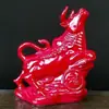 Vaca de Cerâmica Vaso Sanitário Vaso Sanitário Absorvente de Água Decorações para Casa Wangcai Tang Sancai Vaca Amarela Búfalo Ornamentos da Sorte