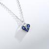 Collar de Diamantes en Forma de Corazón de Plata Esterlina S925 Nicho de Estilo Japonés y Coreano para Mujer, Versátil, de Alta Gama, Regalo de San Valentín, Cadena para Clavícula de Mujer