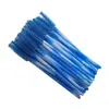 50 peças/pacote pincel de máscara de cílios haste de duas cores descartável nylon haste colorida para cílios pincel de máscara de cílios roll