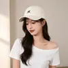 Boné de Baseball Retro Bordado de Nova Moda Estilo Coreano, Ampliado e Aprofundado para um Rosto Menor, Chapéu Casual Versátil para Casais