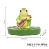 Animais Simulados Pátio Externo Tanque de Peixes Jardim Decoração de Pátio Ornamentos Aquário Paisagismo Layout Sapo de Desenho Animado Flutuando na Água