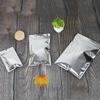 Yin aluminizado e Yang Saco de osso auto-selante Embalagem de alimentos Saco plástico Folha de alumínio Embalagem Saco auto-selante Translúcido Aluminizado Saco puxador de ossos
