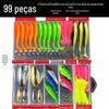 Conjunto de Iscas, Isca para Pesca com Isca Artificial, Isca Artificial, Spinner de Isca, Isca Macia, Sapo Topwater, Minnow, Isca Artificial Biônica, Conjunto Completo