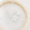 Oferta especial nueva flor moda europea y americana alta calidad chapado en oro real 925 plata real aguja flor borla pendientes pendientes mujer