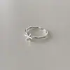 Anillo de estrella de diseño nicho inspirado en estilo coreano ins para mujer, simple y sofisticado, anillo con forma de corazón para el dedo índice, anillo de moda minimalista