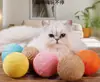 Pelota de juguete para gatos, palo para provocar gatos, juguete para morder gatitos, autoentretenimiento para aliviar el aburrimiento y gastar energía, bola de sisal