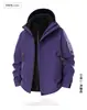 Productos de Fujian nueva chaqueta impermeable tres en uno de montañismo abrigo para hombre con capucha para hombre estilo pareja al aire libre chaqueta deportiva casual