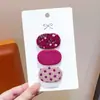 Novos Estilos de Presilhas de Cabelo Florais de Tecido para Meninas, Presilhas Bb Ovais Pequenas Fofas, Presilhas de Cabelo para Bebê Que Não Danificam o Cabelo, Presilhas Laterais para Franja