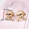 Pendientes de Calavera de Acrílico, Calabaza y Lápida de Halloween, Colgante Pequeño, Joyería Personalizada para Fiesta DIY