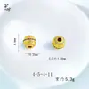 Acessórios de Miçangas para Balde de Flor Bola Padrão Nuvem, Cobre Esmaltado Banhado a Ouro Tradicional com Diamantes, Miçangas Espaçadoras com Furo, Acessórios para Montagem de Joias DIY