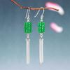 Personalidad Plata Joyería de Plata S925 Pendientes Estilo Étnico Pendientes Largos de Borla de Hierro de Dragón para Mujer Pendientes Elegantes Versátiles