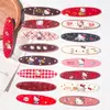 Gatito lindo de dibujos animados, óvalos puntiagudos, tiras largas, clips para el pelo DIY, accesorios para el cabello, accesorios de pegamento de crema para fundas de teléfono, venta al por mayor