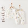 Ropa de Bebé Otoño e Invierno Traje Cálido Acolchado de Tres Capas Ropa de Invierno para Bebé Recién Nacido Algodón Puro Sin Costuras Ropa para Niños Anyang