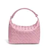 Bolsa de mão tecida à mão, novo modelo transfronteiriço, bolsa de ombro fresca e elegante, bolsa de axila estilo casual horizontal, novo modelo 2025