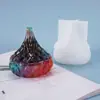 Amapola DIY Molde de Resina de Cristal Caja de Almacenamiento de Gota de Agua Frasco de Almacenamiento de Joyería Soporte de Exhibición Molde de Silicona de Almacenamiento