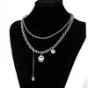 Collar de Cara Sonriente para Mujer, Diseño de Nicho, Estilo Minimalista, Nuevo Modelo 2021, Doble Capa, Cadena Versátil para Clavícula