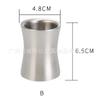 Taza de Diente de Fruta de Metal de Acero Inoxidable Taza de Tenedor de Fruta de Plástico Taza de Diente de Fruta Asiento de Diente de Fruta para Bar KTV Taza de Diente de Fruta