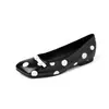 Zapatos Planos de Piel de Vaca con Lunares, Boca Baja, para Mujer, Estilo Nuevo de Principios de Primavera, Piel Genuina, Estilo Coreano, Punta Cuadrada, Zapatos de Corte Bajo y Boca Baja para Probar