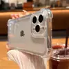 Capa Anti-Queda com Airbag nos Quatro Cantos para Celular Apple 16Pro iphone15 Transparente 14 Capa Protetora Premium de TPU