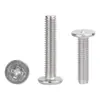 Tornillo de Máquina de Acero Inoxidable 304 de Cabeza Plana Grande Cruz M2-M6 Cabeza Delgada cm Tornillo de Cabeza Ultraplana Cruz