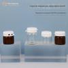 Garrafa de creme transparente 5g Tear Cover Máscara Garrafa Chá Garrafa de xarope de boca larga 5g Garrafa de engarrafamento de vidro de boca de cartão duplo