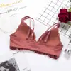 Nova Roupa Íntima Confortável de Modal Puro, Sutiã Sem Fio, Alças Duplas Fixas nos Ombros, Venda por Atacado do Fabricante