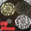 Adornos metálicos con forma de luna, largos, triangulares y con borde festoneado para accesorios de cabello DIY, tocados de novia y sombreros de disfraces tradicionales