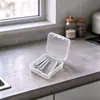 Caja Mini Pequeña de Plástico PP Cuadrada Caja de Embalaje Transparente Caja para Productos Pequeños con Tapa Caja de Almacenamiento para Joyería y Piezas Pequeñas
