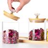Frasco sellado, frasco de vidrio para almacenamiento, frasco para dulces, cocina, café, granos de té, hogar, frasco de almacenamiento transparente