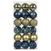 Decoración Navideña de Amazon Transfronteriza Bolas Doradas Nuevas Set Pintado de 36 Piezas Bolas Colgantes para Decoración de Árbol de Navidad