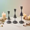 Portavelas de boda retro nórdico, decoración para cena a la luz de las velas, juego creativo de tres piezas estilo Ins, portavelas personalizado para árbol de Navidad