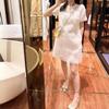 Vestido Branco Elegante 2026 Novo Modelo para Mulheres, Verão de Alta Qualidade Exquisito e Super Estiloso Design de Nicho Vestido