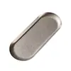 Prato Retangular Oval de Aço Inoxidável 304 Transfronteiriço, Prato de Jantar Simples com Fundo Plano, Prato Multifuncional para Frango Frito, Prato para Toalha, Prato para Joias