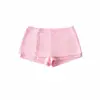 Conjunto de Duas Peças para Mulheres: Camiseta Cinza de Manga Longa com Botões Estilo Spicy Girl Americano e Shorts Cinza de Cintura Baixa Aderentes ao Corpo, Roupa Slim Fit e que Valoriza a Silhueta