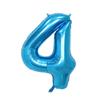 Globo digital de 16 pulgadas del 0 al 9 para Año Nuevo, luna llena, fiesta de cumpleaños, decoración, globo de película de aluminio degradado, venta al por mayor