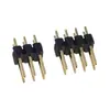 Pin de cobre de doble fila de 2,54 mm chapado en oro pin en línea pin 2*2P/3/4/5/6/8/10/15/20-40P
